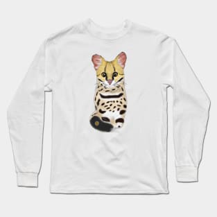 Cute Margay Drawing Long Sleeve T-Shirt